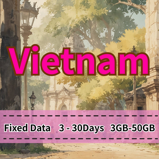 VOYA Vietnam eSIM 10GB/30Days Data Viettel, Mobifone, Vinaphone - 3 Days 3GB