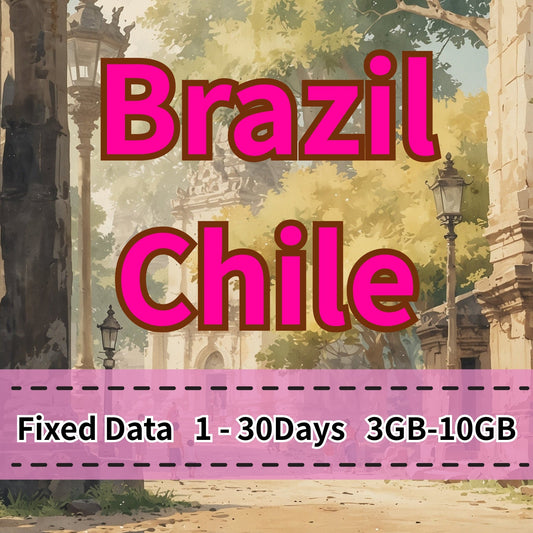 VOYA Brazil & Chile eSIM 10GB/30Days Data Plan | movistar - 1 Day 3GB