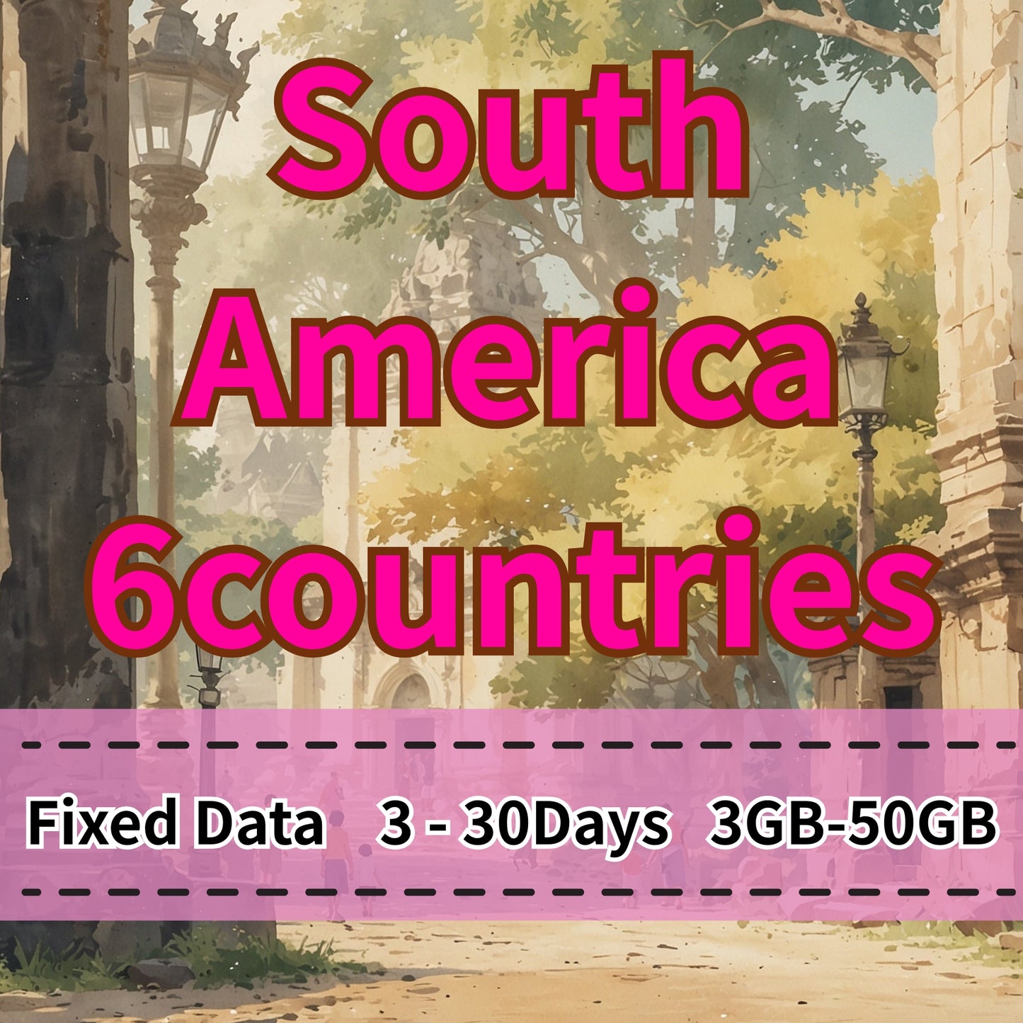 VOYA South America 6 countries eSIM 10GB/30Days Data Plan - 3 Days 3GB