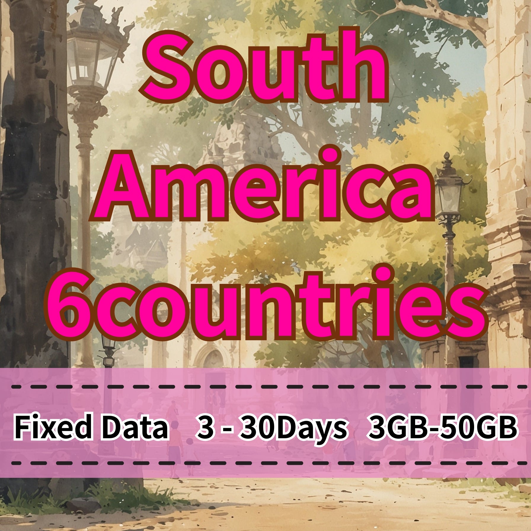VOYA South America 6 countries eSIM 10GB/30Days Data Plan - 3 Days 3GB
