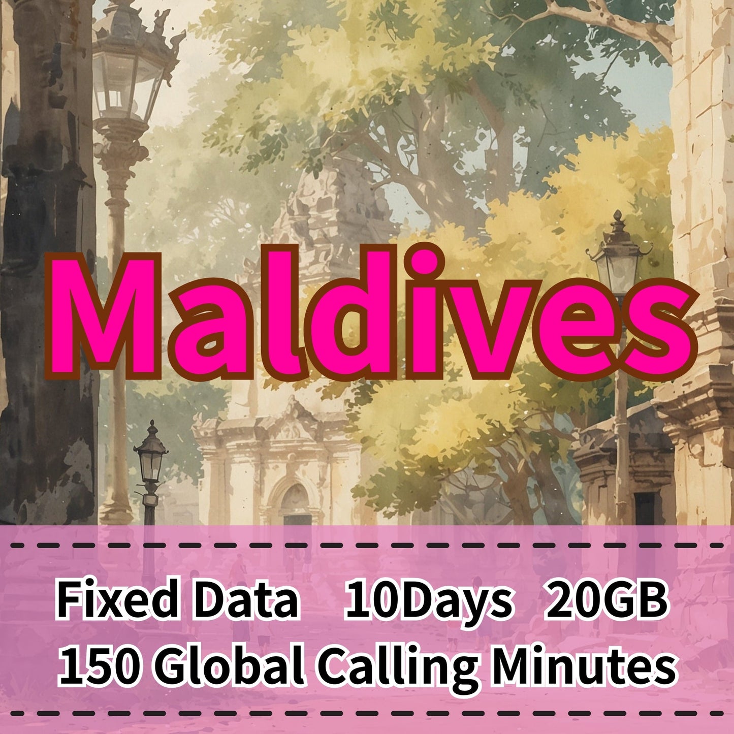 VOYA Maldives eSIM 10GB/30Days Data 150 Global Calling Minutes