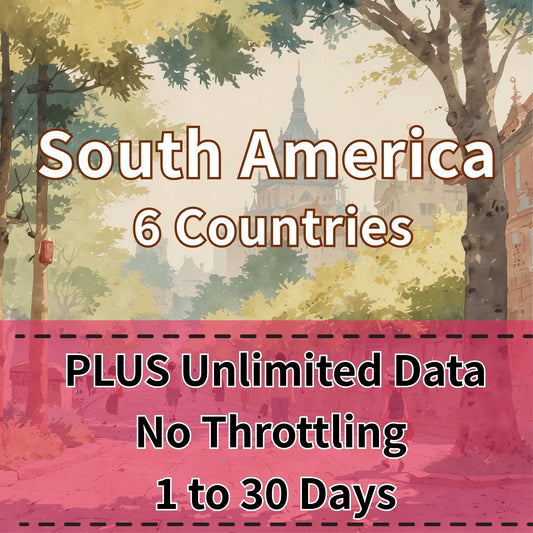 Voya South America 6 Countries Unlimited eSIM - 1 Day