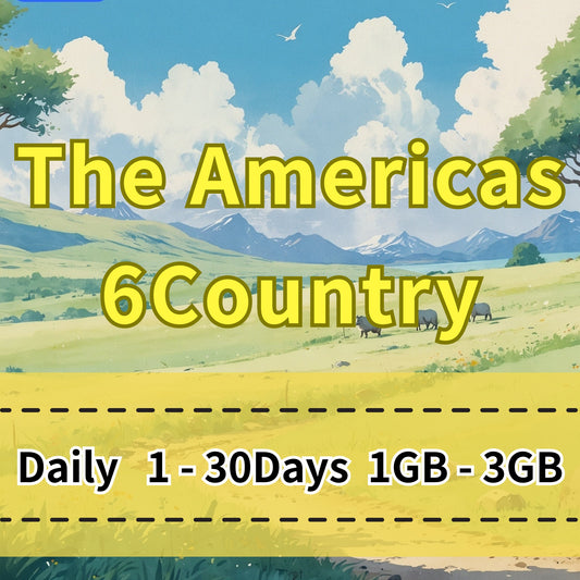 VOYA The Americas 6 Country eSIM Daily Unlimited Data Plan - 1 Day 1GB