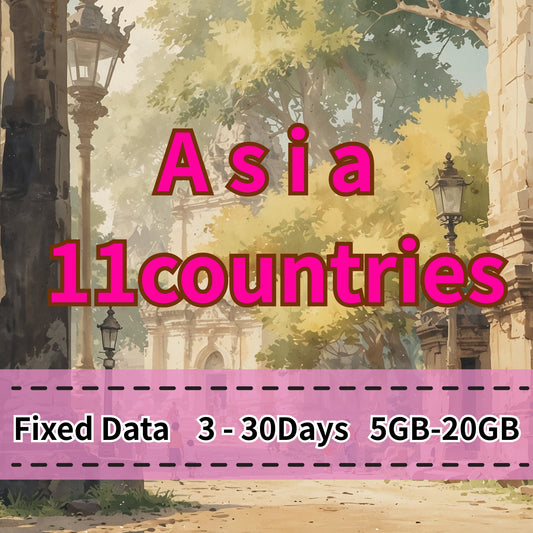 VOYA Asia 11 countries eSIM 10GB/30Days Data Plan | Instant - 3 Days 5GB