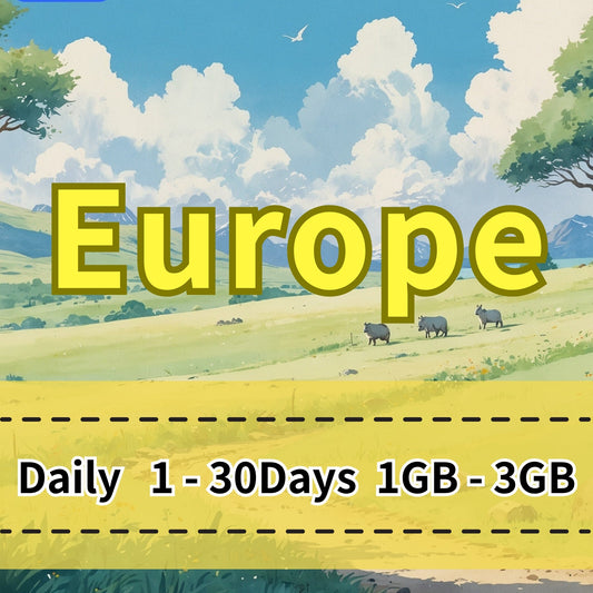Voya Europe Daily eSIM 38 Countries Coverage - 1 Day 1GB