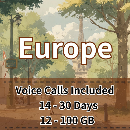 VOYA Europe eSIM 10GB/30Days Data Plan | Orange Network - 14 Days 12GB