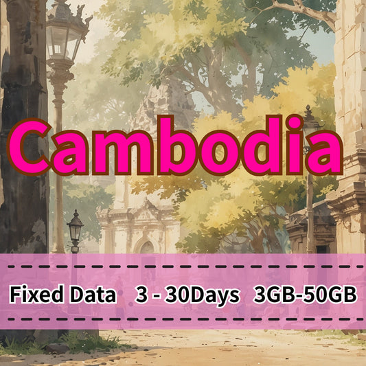 VOYA Cambodia eSIM 10GB/30Days Data Plan | Instant Activation - 3 Days 3GB