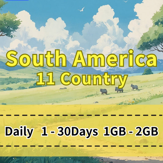 Voya South America 11 Country Daily eSIM - 1 Day 1GB