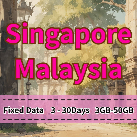VOYA Singapore & Malaysia eSIM 10GB/30Days Data Plan | Instant - 3 Days 3GB