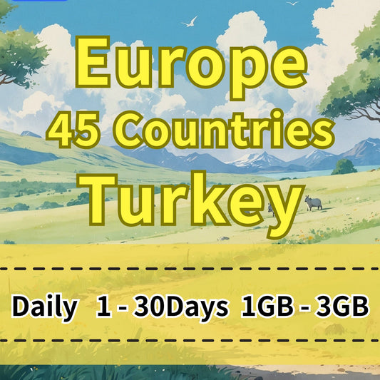 Voya Europe 45 Countries & Turkey Daily eSIM Turk Telekom - 1 Day 1GB