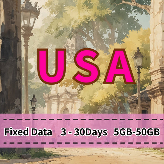 VOYA USA eSIM 10GB/30Days Data T Mobile, AT & T, and Verizon. - 3 Days 5GB