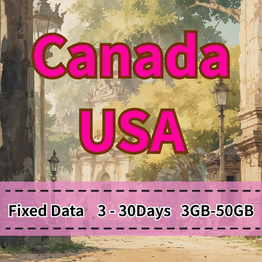 VOYA Canada & USA eSIM 10GB/30Days Data Plan | T Mobile - 3 Days 3GB