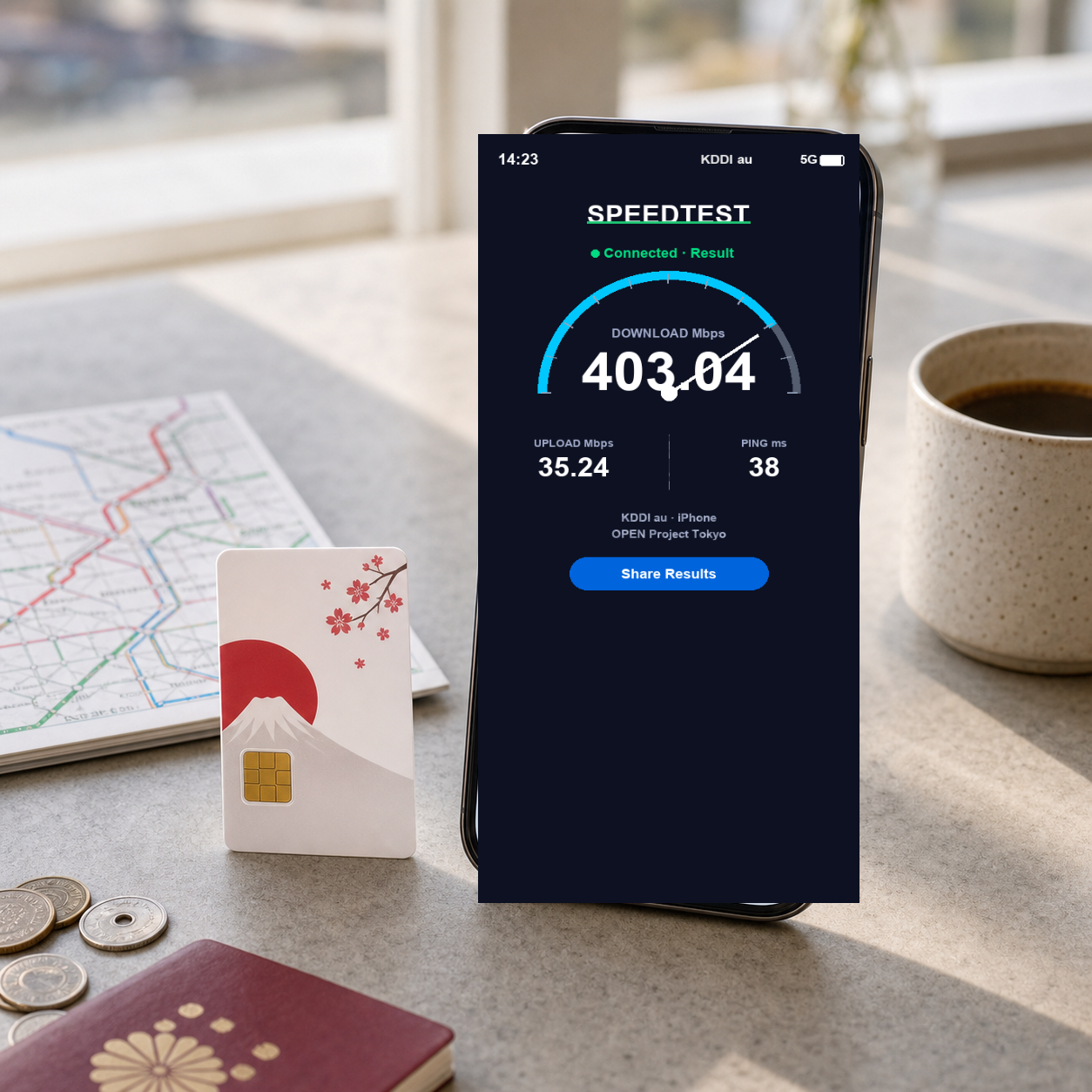 VOYA eSIM speed test - japan-5gb-kddi-esim VOYA-UGC-POS2