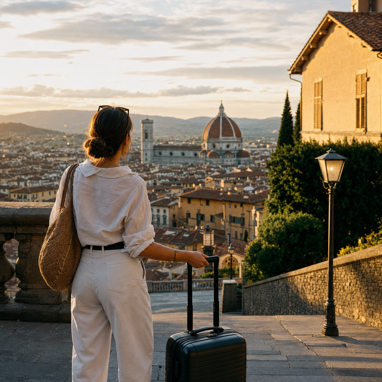 Europe travel editorial - golden hour