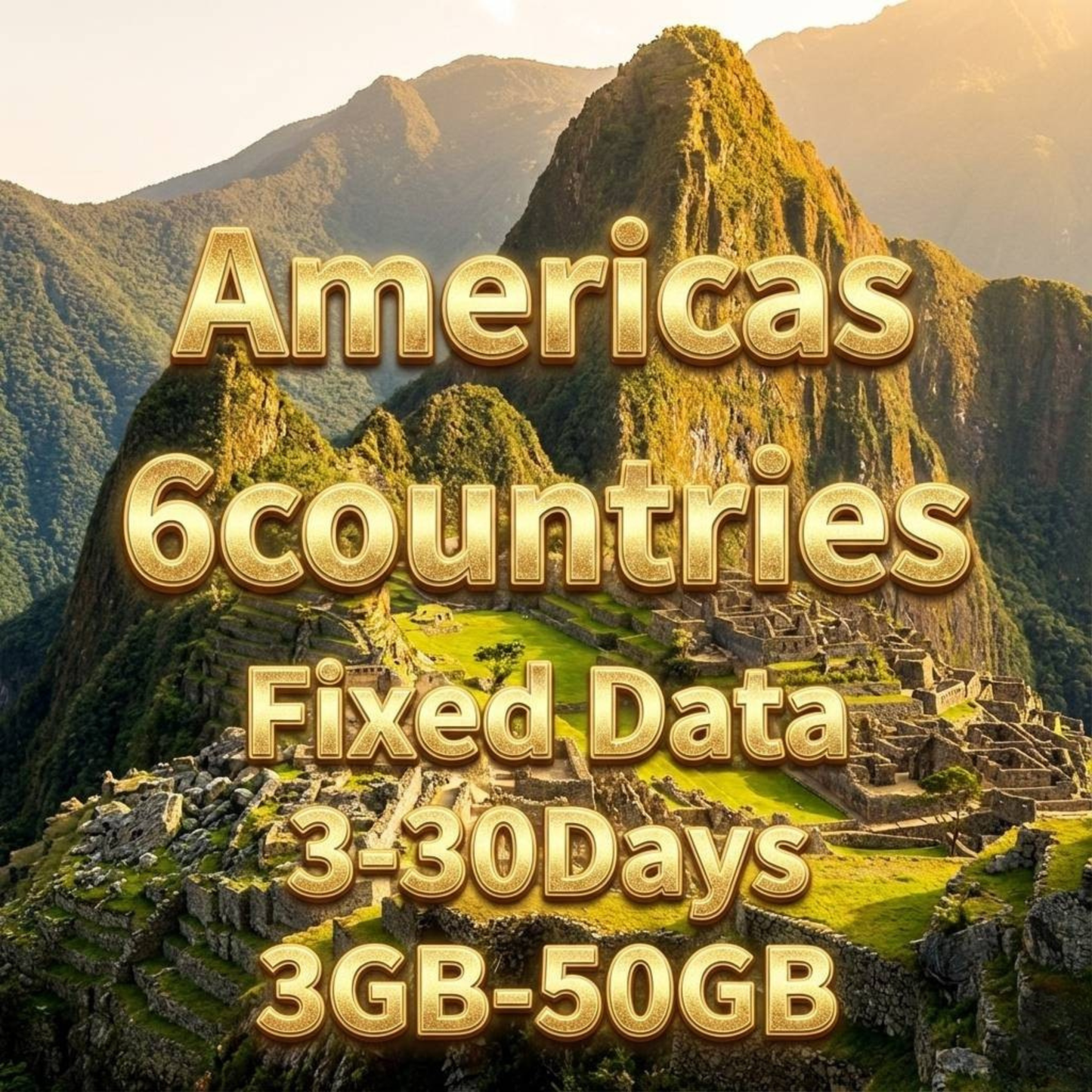 Americas 6 countries eSIM 10GB/30Days Data Plan | Instant