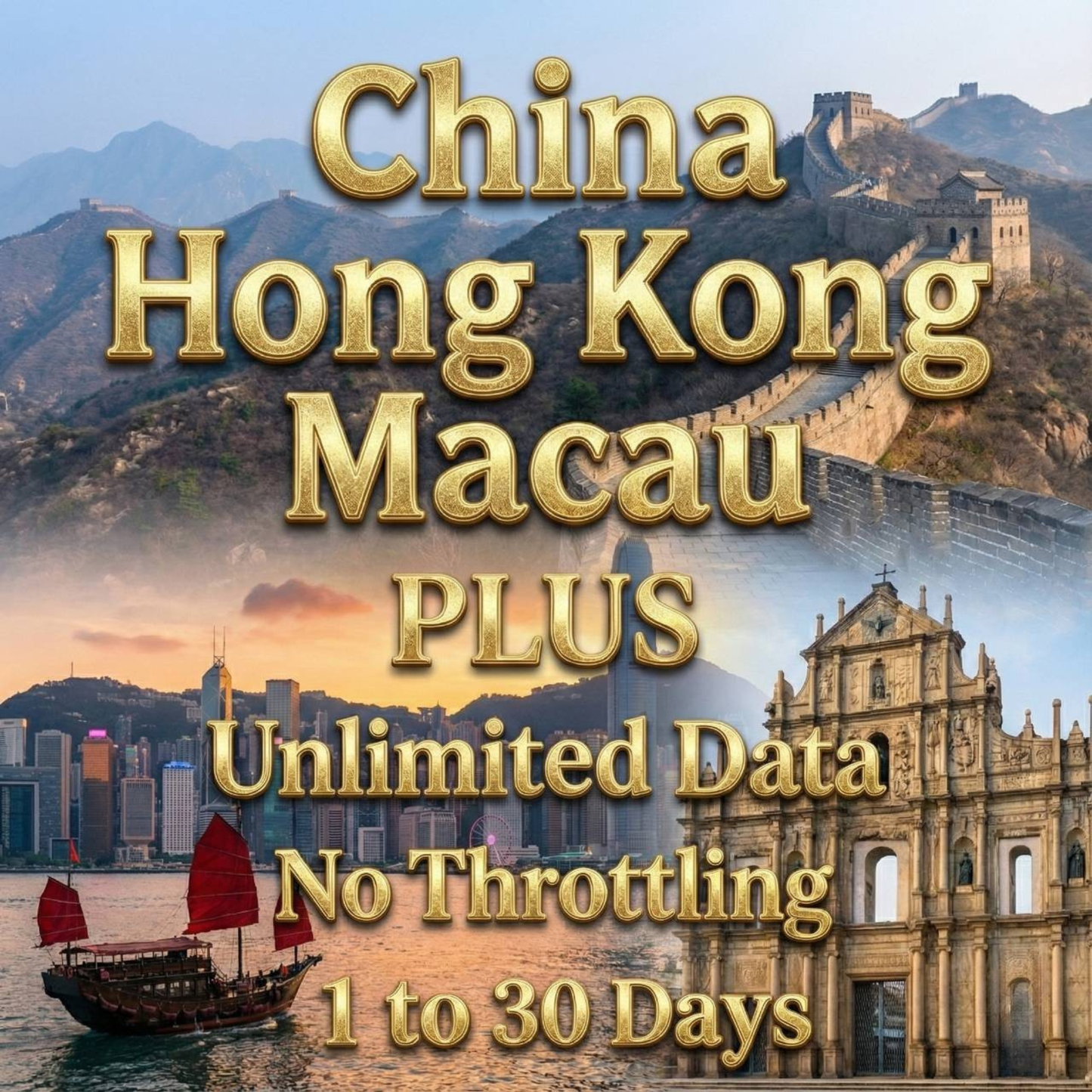 China, Hong Kong & Macau Unlimited eSIM