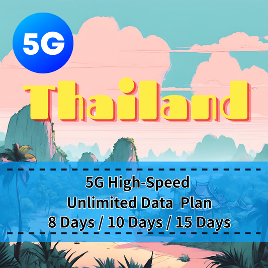 【eSIM】Ultra Thailand 5G High-Speed Unlimited Data｜Truly Unlimited, No Throttling – The Top Choice for Heavy Data Users Traveling in Thailand