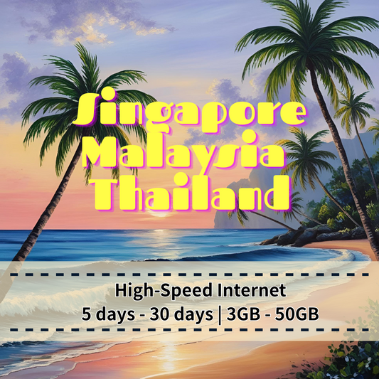 【eSIM】Singapore, Malaysia & Indonesia 5G High-Speed eSIM | 5–30 Days | Unlimited High-Speed Data Before Cap, Throttled Unlimited After | Seamless Connectivity Across SG, MY & ID