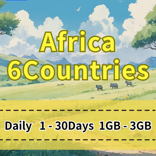 VOYA Africa 6 Countries eSIM Daily Unlimited Data | Instant - 1 Day 1GB