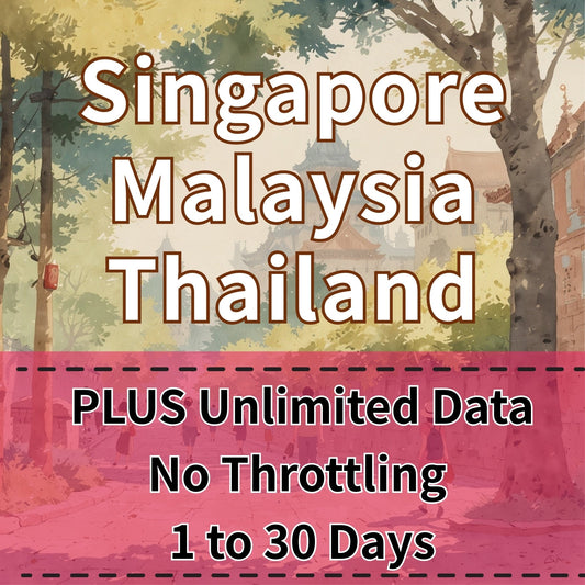 Voya Singapore, Malaysia & Thailand Unlimited eSIM - 1 Day