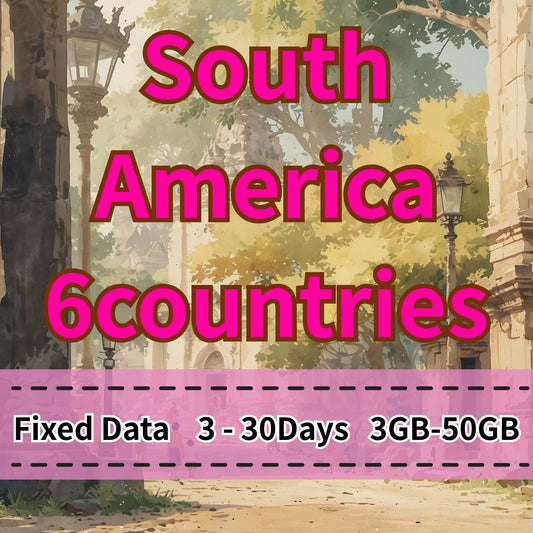 VOYA South America 6 countries eSIM 10GB/30Days Data Plan - 3 Days 3GB