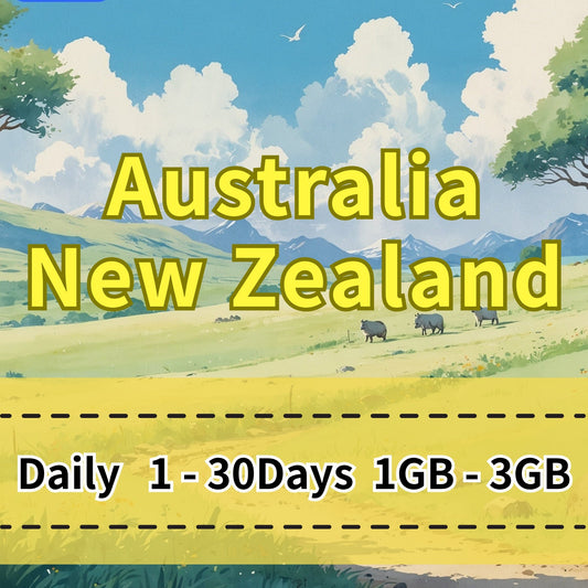 Voya Australia & New Zealand Daily eSIM Optus, Spark Telecom - 1 Day 1GB