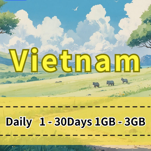 VOYA Vietnam eSIM Daily Data 1GB 3GB Viettel, Mobifone, - 1 Day