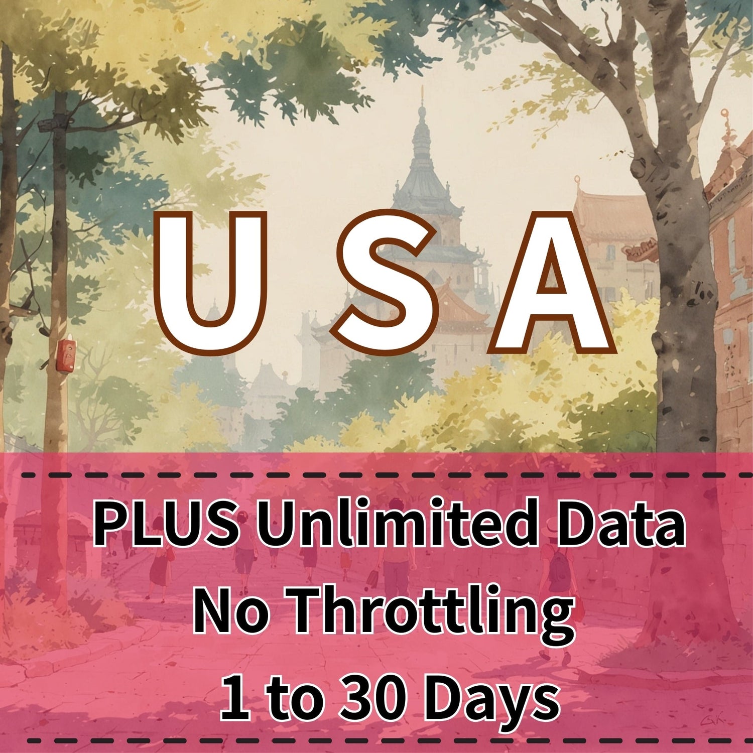 Voya USA Unlimited eSIM T Mobile Network - 1 Day