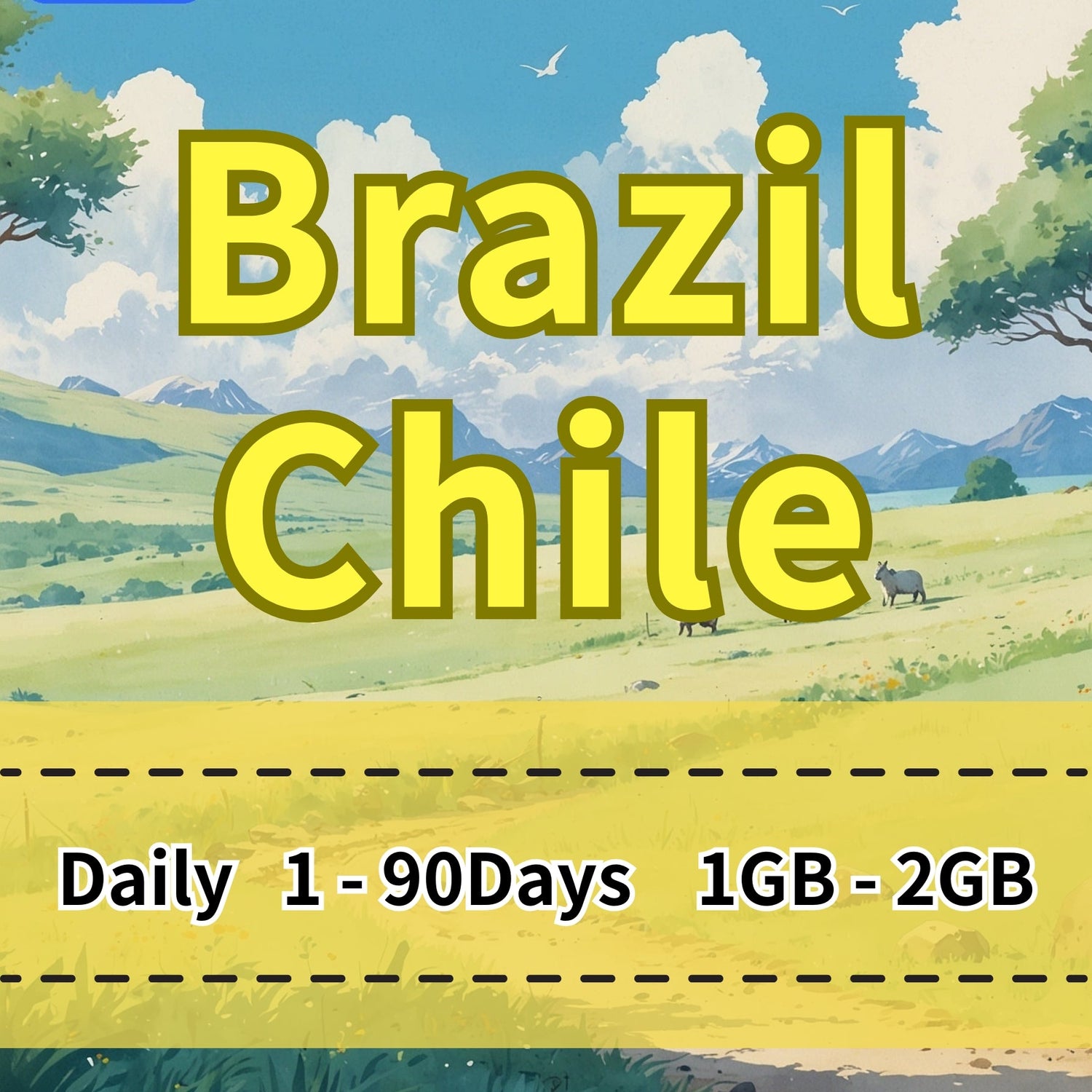 VOYA Brazil & Chile eSIM Daily Unlimited Data Plan | movistar - 1 Day 1GB