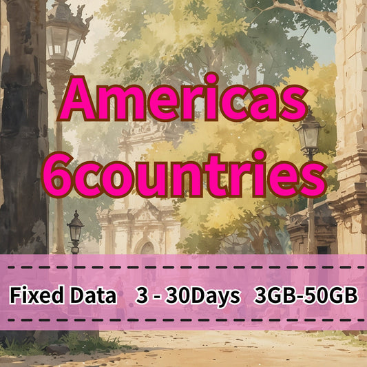 VOYA Americas 6 countries eSIM 10GB/30Days Data Plan | Instant - 3 Days 3GB