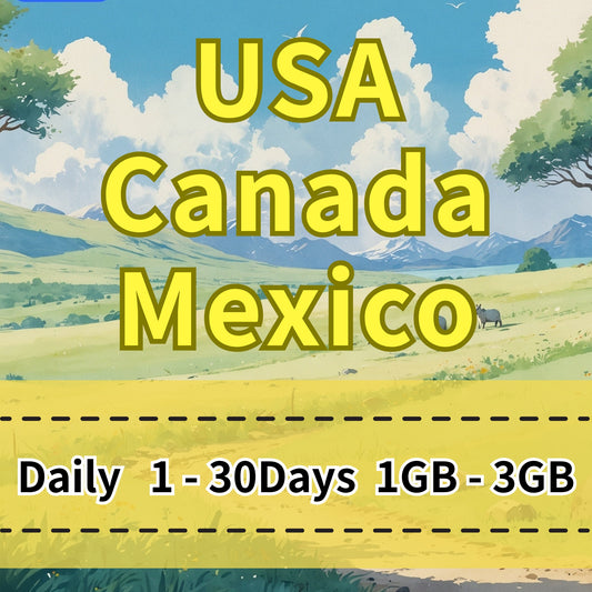 VOYA USA, Canada, & Mexico eSIM Daily Unlimited Data Plan - 1 Day 1GB