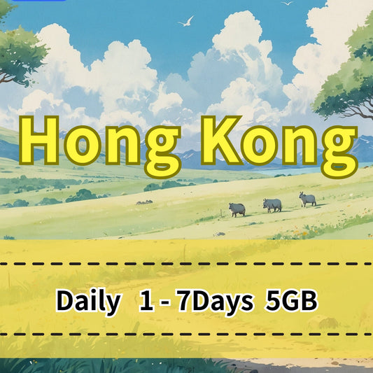Voya Hong Kong Daily eSIM CSL & 3HK Networks - 1 Day 5GB