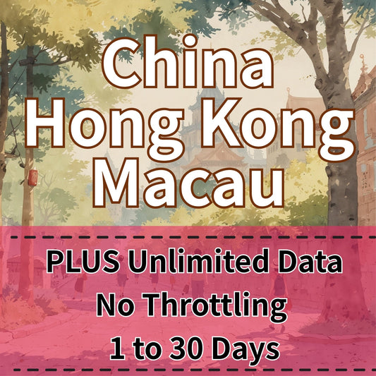 Voya China, Hong Kong & Macau Unlimited eSIM - 1 Day