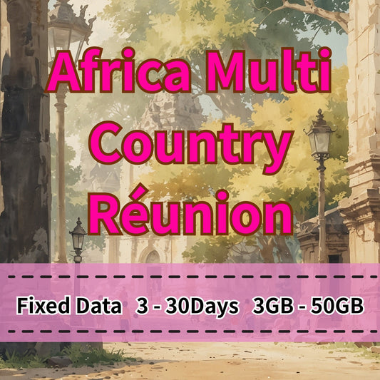 VOYA Africa Multi Country & Reunion eSIM 10GB/30Days Data Plan - 3 Days 3GB