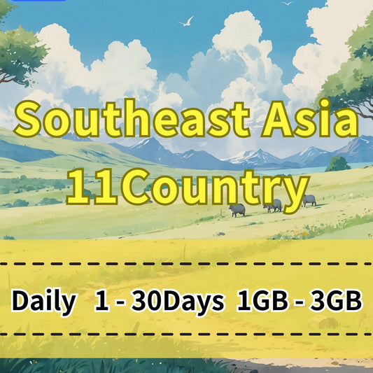 VOYA Southeast Asia 11 Country eSIM Daily Unlimited Data Plan - 1 Day 1GB