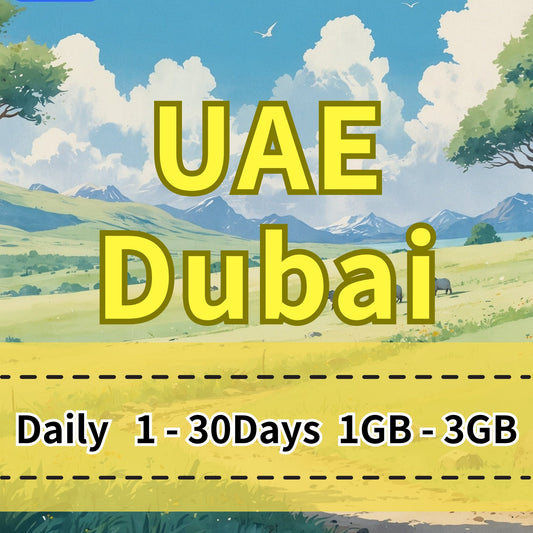 Voya Dubai & UAE Daily eSIM Etisalat Telecom - 1 Day 1GB
