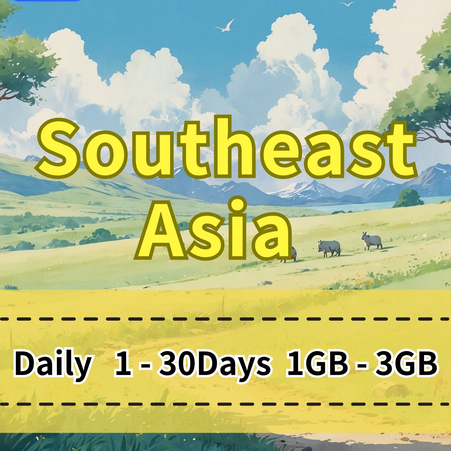 Voya Southeast Asia Daily eSIM SG, MY, TH, ID - 1 Day 1GB