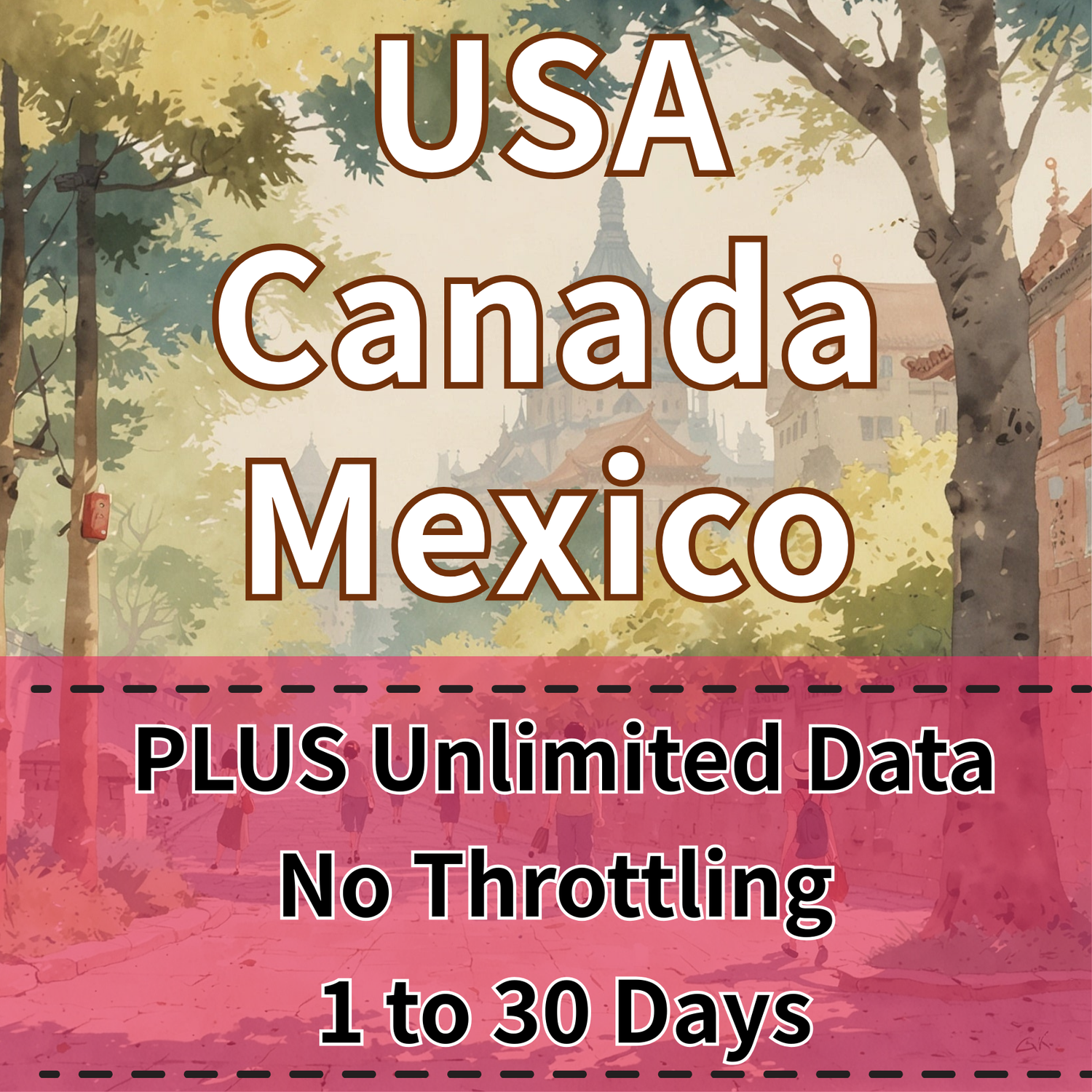 Voya USA, Canada & Mexico Unlimited eSIM - 1 Day