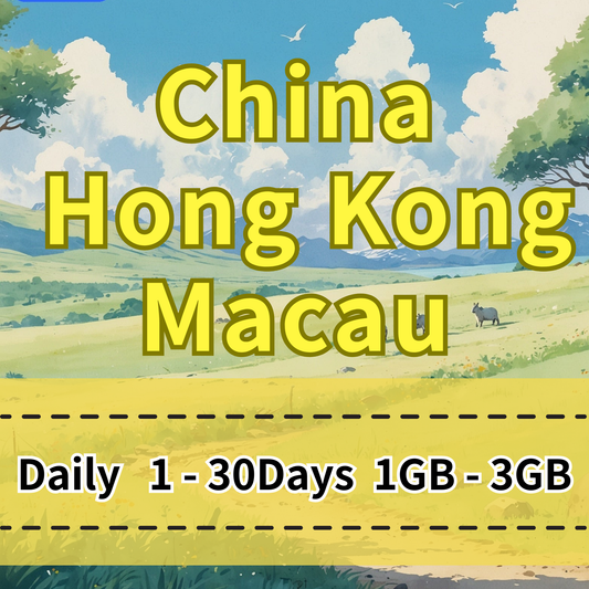 VOYA China, Hong Kong, Macau eSIM Daily Unlimited Data Plan - 1 Day 1GB