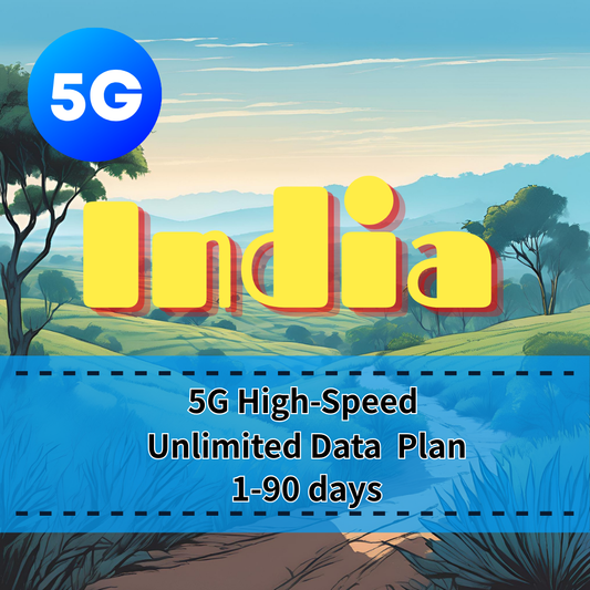 【eSIM】Ultra India 5G High-Speed Unlimited Data eSIM｜Truly Unlimited, No Throttling｜Instant Activation｜Perfect for Heavy Data Users｜Top Choice for Traveling in India