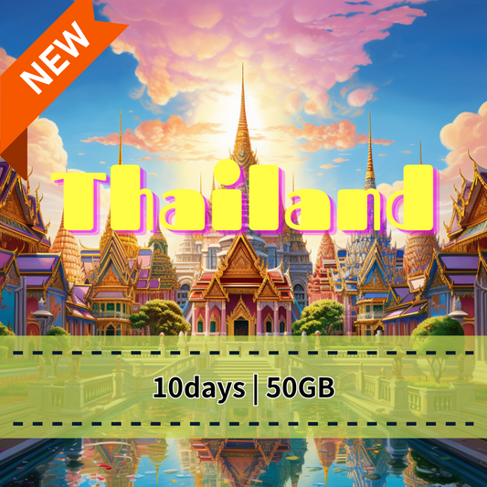【eSIM】Thailand 5G High-Speed Large Data Plan | AIS, DTAC, TRUE Telecom Happy Tourist | Seamless Internet Experience Across Thailand