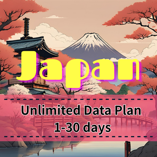 【eSIM】PLUS Japan Unlimited Data Plan｜True Unlimited, No Throttling｜Powered by Native Japanese Networks (DOCOMO / IIJ)｜High-Speed Coverage Across the Entire Country