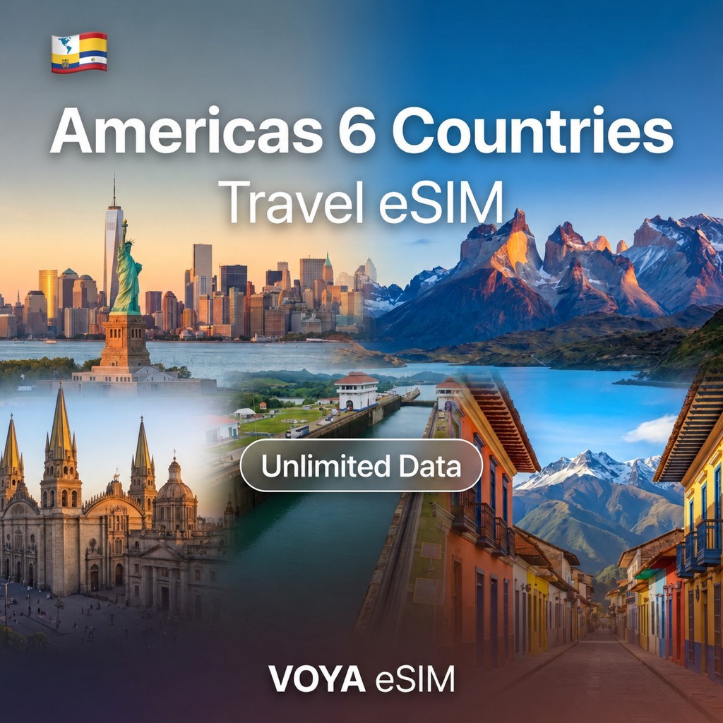 Americas 6 Countries Unlimited eSIM – VOYA eSIM