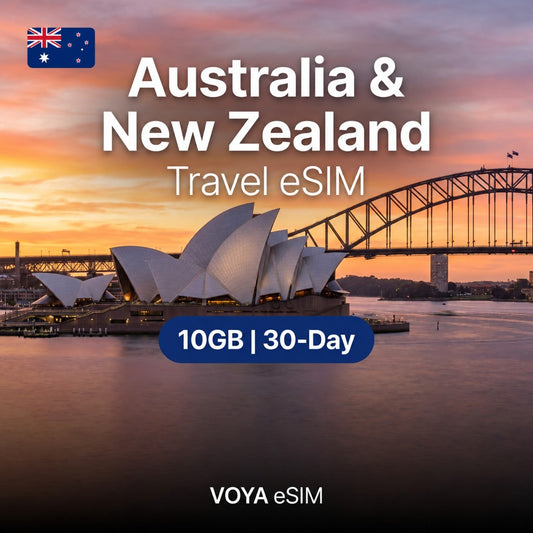 Australia & New Zealand eSIM 10GB/30Days Data Plan – VOYA eSIM