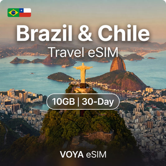 Brazil & Chile eSIM 10GB/30Days Data Plan | movistar – VOYA eSIM