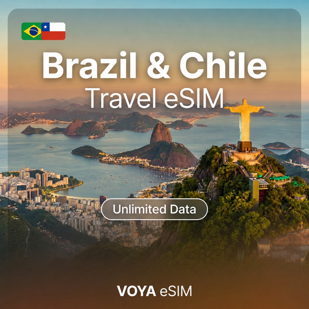 Brazil & Chile eSIM Daily Unlimited Data Plan | movistar – VOYA eSIM
