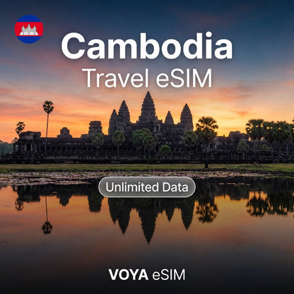 Cambodia eSIM Daily Unlimited Data Plan | Instant Activation – VOYA eSIM