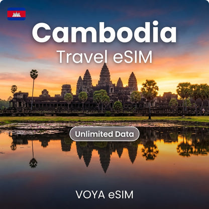 Cambodia Unlimited eSIM Cellcard Network – VOYA eSIM