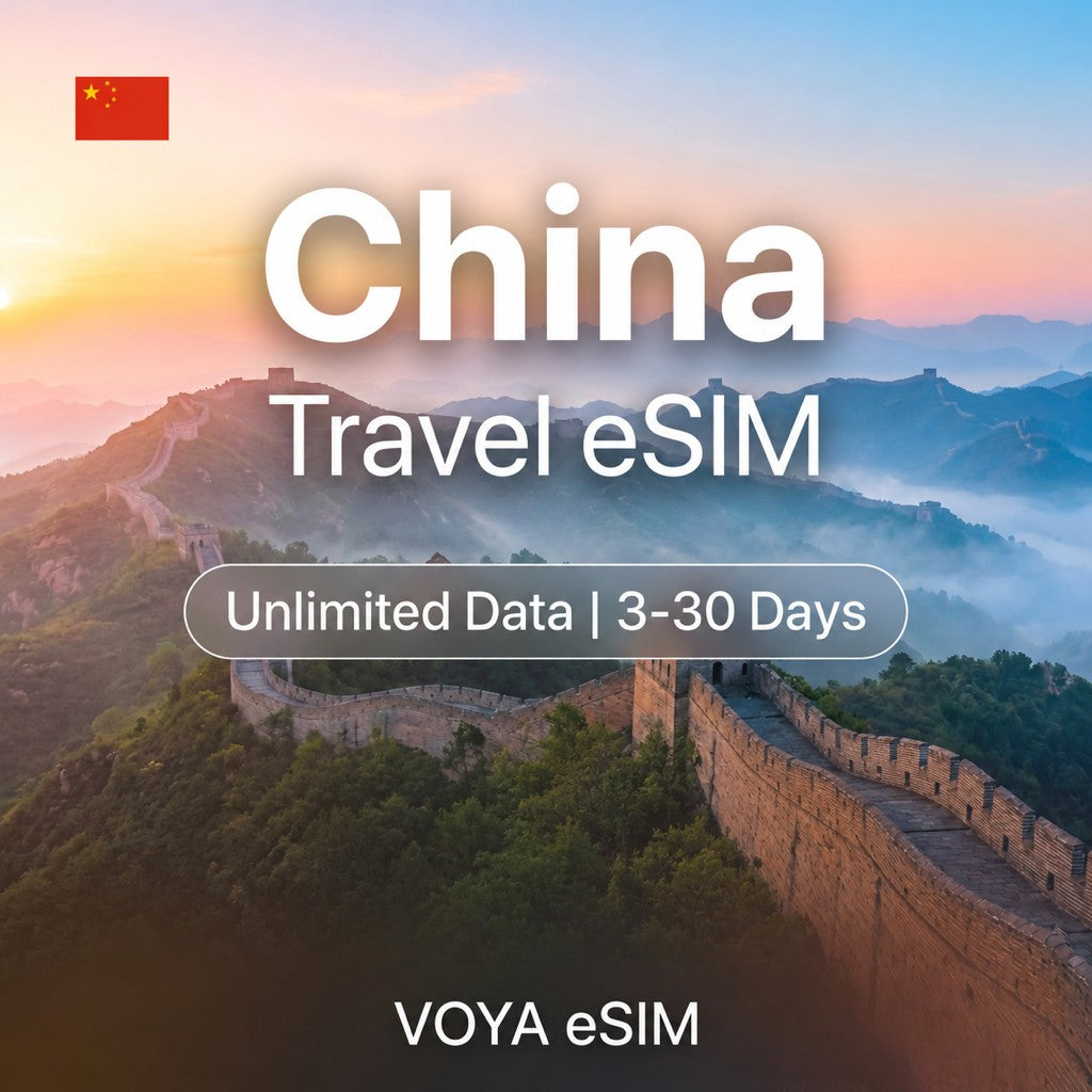 China eSIM - Unlimited Data / 3~30 Days – VOYA eSIM