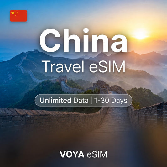 China eSIM - PLUS | Unlimited Data / 1~30 Days – VOYA eSIM